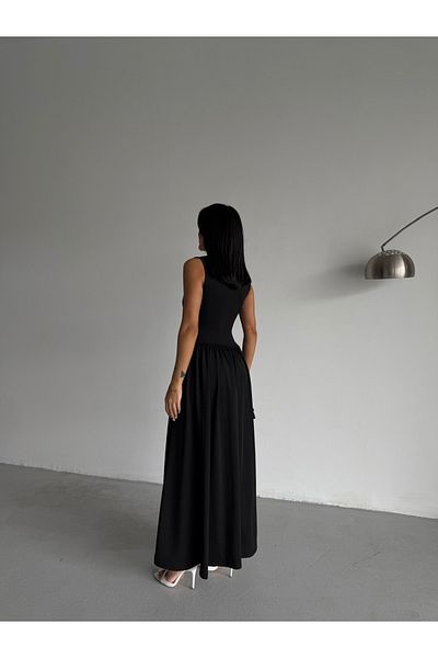 Ekim Store Rochie lungă cu fustă cu balon