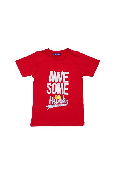 Atabay Kids Atabay 86-04-25 Men Tshi̇rt Awe Some Hunk Printed 1/8 Years
