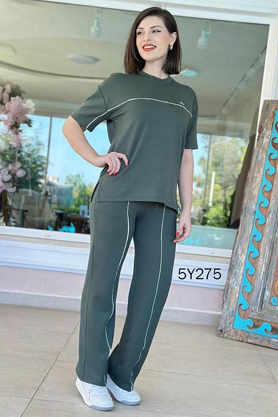 İnce Topuk Çimalı Modal Fabric Sweatpants 5Y275