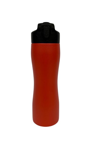 Komano Pontika Flask and Drinker 750 Ml.304 Stainless Steel, Non-Leaking, Automatic Lid with Silicone Mouthpiece