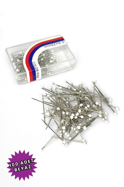 Loggia Ac în vrac alb 100 buc - ac pentru eșarfe și șaluri, ac multifuncționa...