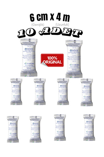 Octacare Elastik Sargı Bezi 6 cm * 4 mt 10 Adet