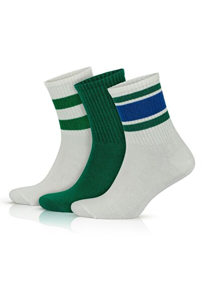 Go With Γυναικείες πολύχρωμες βαμβακερές αθλητικές κάλτσες 3 τεμαχίων, μαλακέ...