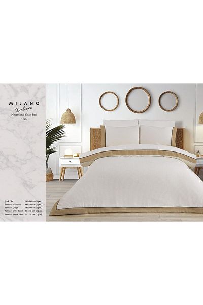HUZUR ÇEYİZ Irina Milano 7 Piece Bedding Set with Duvet Cover