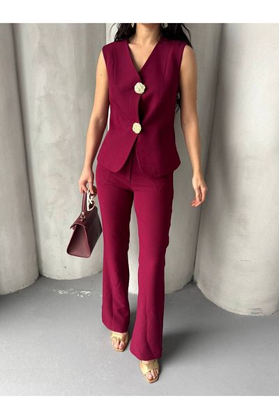 NILOO New Season Women's Two Button Vest Suit
