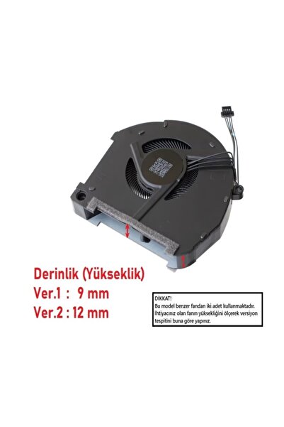 Afila Casper Excalibur G900.1180-D770X-B Notebook GPU Fanı (Ver.2 Sol)