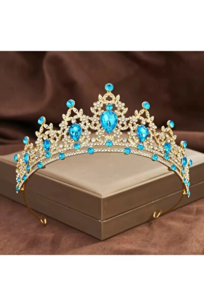 GlassySKY Coroana de piatră prințesă petrecere aniversare nuntă coroana cu he...