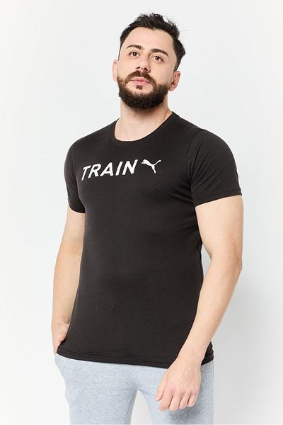 Puma Men Sportswear Fit Short Sleeves Training T-Shirt, Black
