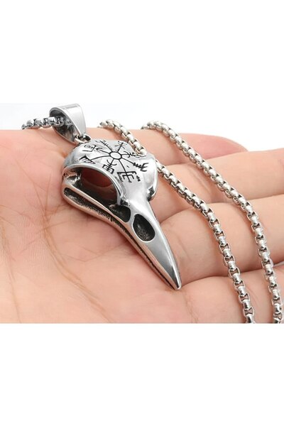 FG KONNİCHİWA %100 ÇELİK KOLYE GOTİK İSKANDİAV HAÇ VİKİNG TARZI GOTHIC KOLYE ...