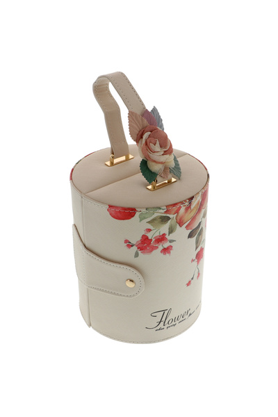GiftExpress Cutie rotunda bijuterii cu maner flowers