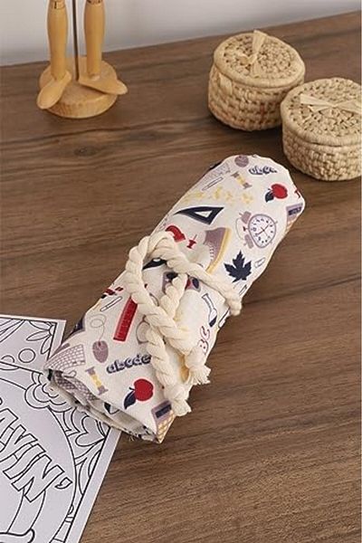 STOREMAX Ysstorex 36 Compartments School Student Professional Children and Adults Cloth Roll Pen Holder Starcolxlectio