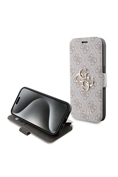 Guess Θήκη iPhone 15 Pro, Βιβλίο, - Ροζ