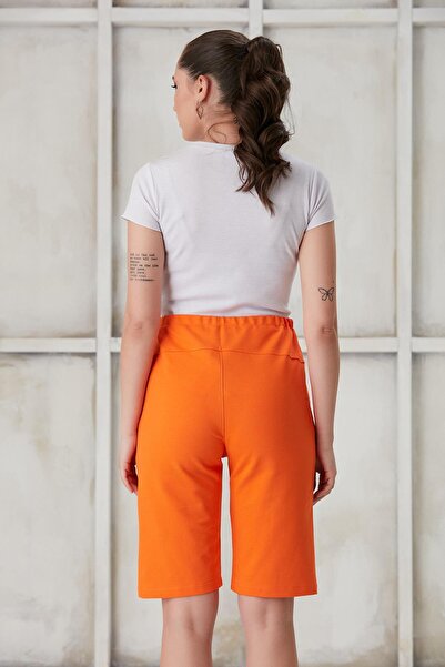 LİYACA Oversized Bumi Band Cotton Maternity Shorts