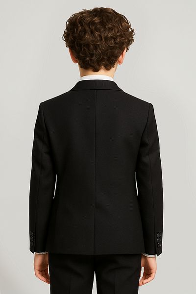 SIRRI 1-12 Years Boy Black Takam Dress - 4 Pieces