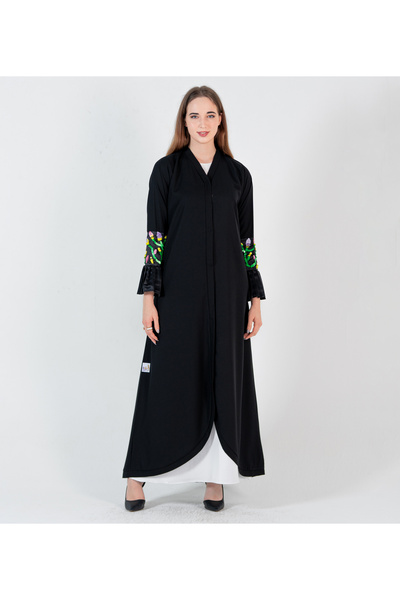 Rosette Abaya Black-R-202435