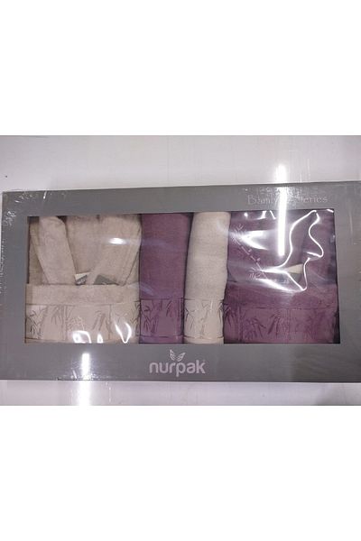 Nurpak ΣΕΤ ΜΠΑΝΙΟΥ ΟΙΚΟΓΕΝΕΙΑΚΟ ΜΠΑΝΙΟΥ BAMBOO-ΠΕΤΣΕΤΕΣ-ΠΕΤΣΕΤΕΣ ΜΠΑΝΙΟΥ