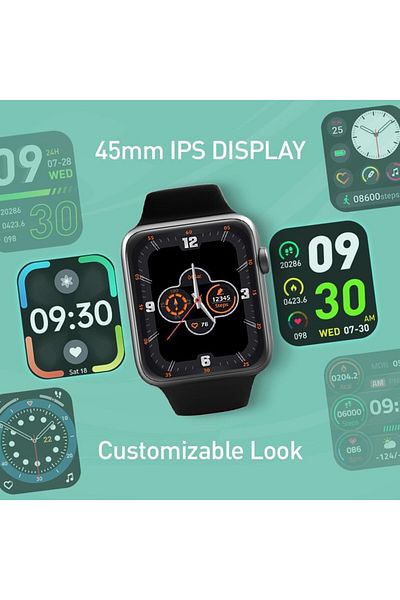 Generic MyCandy 45 mm Stainless Steel Lifestyle Smartwatch with extra Stainless Steel Band - Silver