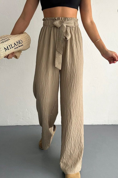 ESSFASIHON Παντελόνι με ελαστική μέση