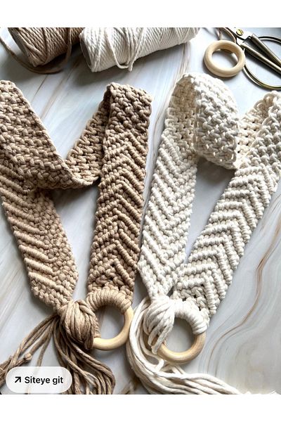 Bohem Shop Macrame Handmade Summer Bohemian, Bono, Ethnic, Hippie Rope Belt