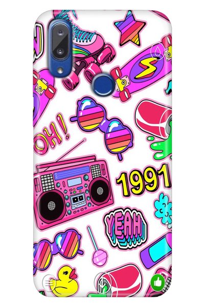 casetube Vestel Venus E5 Case Patterned Printed HD Vestel E5 Silicone 90s