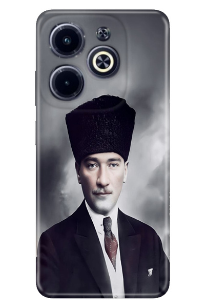casetube حافظة Infinix Hot 40i - Spark20 - 20C بتصميم B مطبوع غطاء أتاتورك