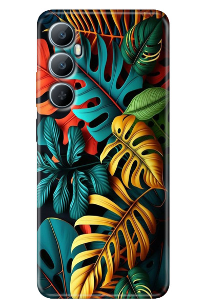 casetube حافظة Realme C65 (RMX3910) متوافقة مع اللون الملون مطبوع سيليكون ملو...
