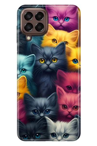 casetube Case for Samsung Galaxy M33 Printed Flexible Silicone Cover Cat Army