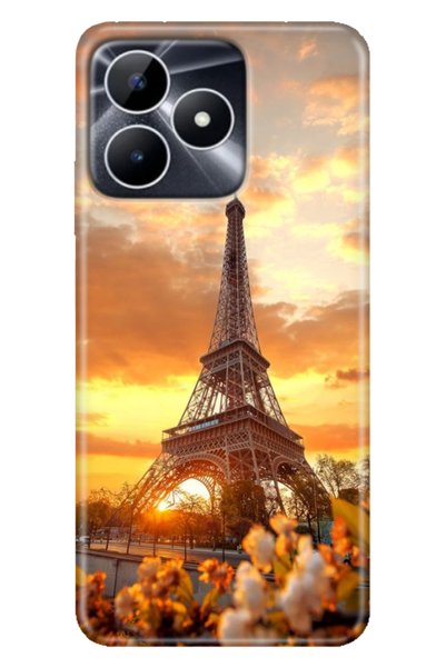 EGSTECH Realme Note 50 4g Case Colorful Fixx Cover Silicone Eiffel