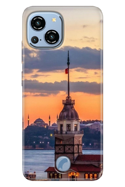 casetube غطاء حماية منقوش لهاتف Reeder S23 Pro Max مطبوع عليه برج الفتيات بال...