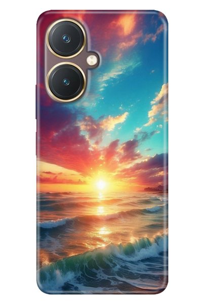 casetube Vivo Y27 Case Colorful Tpu Uv Printed Patterned Silicone Ocean