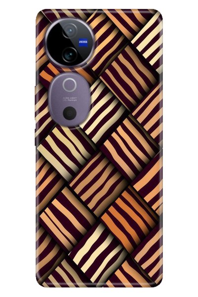 casetube جراب Vivo V40 من السيليكون المرن بتصميم الفهد