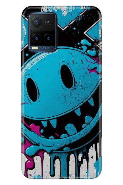 casetube Vivo Y21S Compatible Cover Case Colorful Tpu Uv Printed Patterned Si...