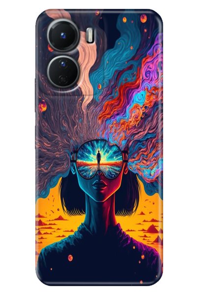 EGSTECH Vivo Y16 Case Patterned Silicone Technology Cover Swirl