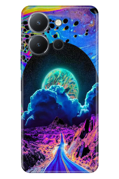 EGSTECH Vivo Y36 4g Case Colorful Tpu Uv Printed Patterned Silicone Dream Road