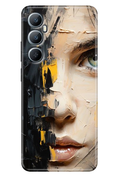EGSTECH حافظة ريلمي C65 (RMX3910) متوافقة مع اللون الملون مطبوع سيليكون بيوتي