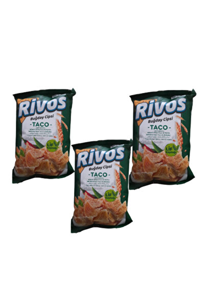 Rivos Buğday cipsi taco lif kaynağı 56 g 3 paket trans yağ yoktur