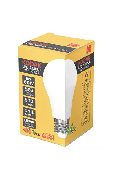 Kodak 15 Adet Kodak 9 W Led Ampul 6500 K Beyaz Işık