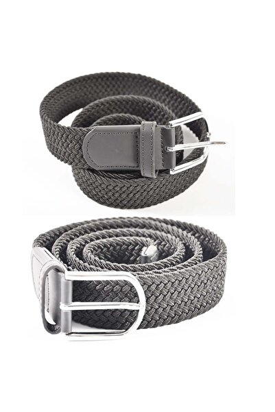 PUFO Sailor elastic belt for men 120-130 x 3.5 cm, adjustable, gray