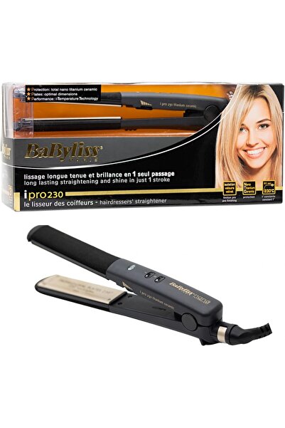 BABYLİSS ST86-SDE Hair Straightener, up to 230°C, Ceramic, Black