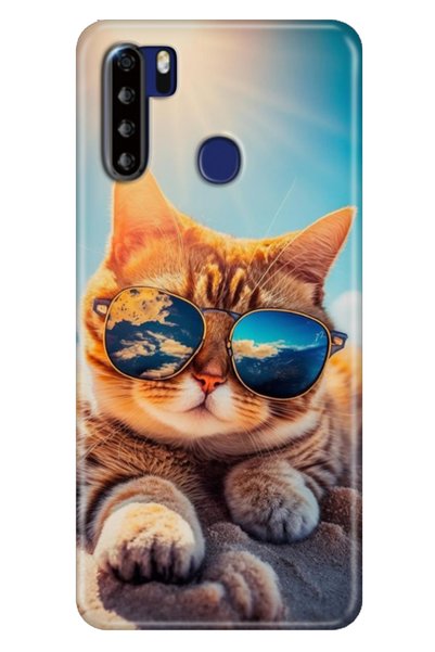 casetube غطاء حماية منقوش من Reeder P13 Blue Max مطبوع عليه UV Cat