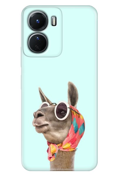 EGSTECH Vivo Y16 Case Patterned Silicone Technology Cover Camel