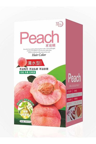 Peach Hair Dye Cream with Olive Oil, Black Natural, 500ml