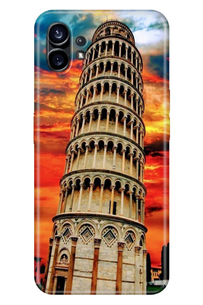 EGSTECH حافظة هاتف Nothing Phone 2 ملونة من مادة TPU ذات نمط برج البيتزا من ا...