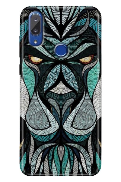 EGSTECH Vestel Venus E5 Case Printed with HD Design Lion Mandala Silicone