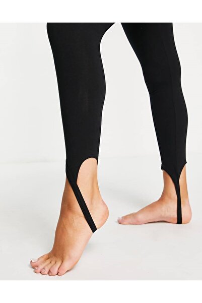 TÜKATO Siyah Renk Yüksek Bel Toparlayıcı Topuklu Füzo Tayt