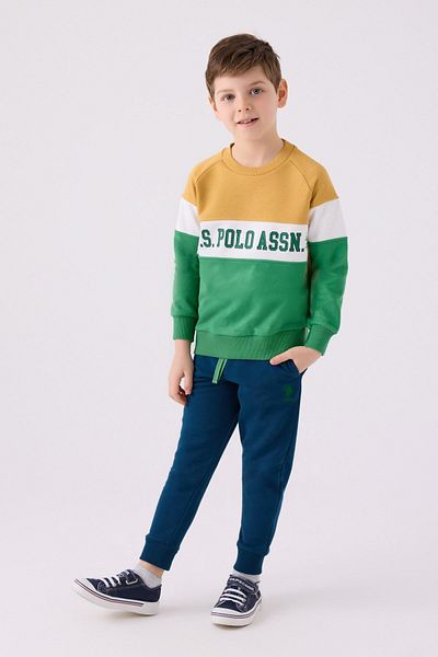 U.S. Polo Assn. Boy's Polo Set 4-15 Years - Licensed, Mustard