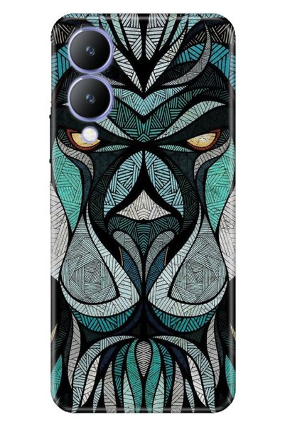 EGSTECH Vivo Y17S Case Patterned Cover Colorful Silicone Cvr Lion Mandala