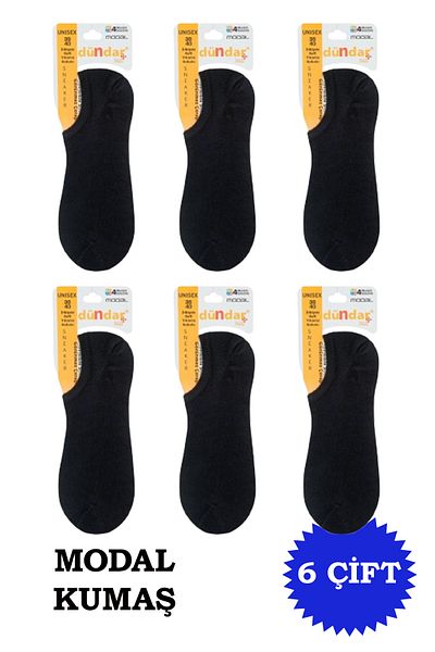 Dündar Women's Modal Sneaker Socks 6 Pack