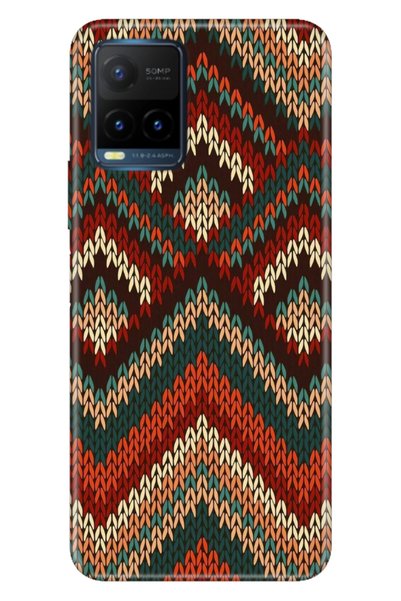casetube Vivo Y21S Compatible Cover Case Colorful Tpu Uv Printed Patterned Si...