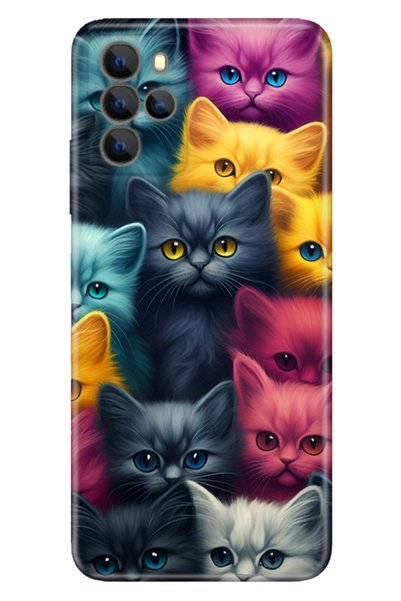 EGSTECH Omix X700 Case Hd Silicone Colorful Themed Patterned Tpu Cat Army
